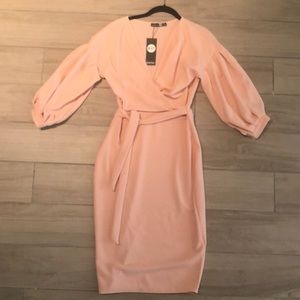 Light pink evening dress